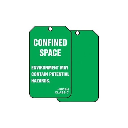 Accuform RP-Plastic, 3-1/4 in Width, 0.075 in Height, , 5 PK TSS824PTM